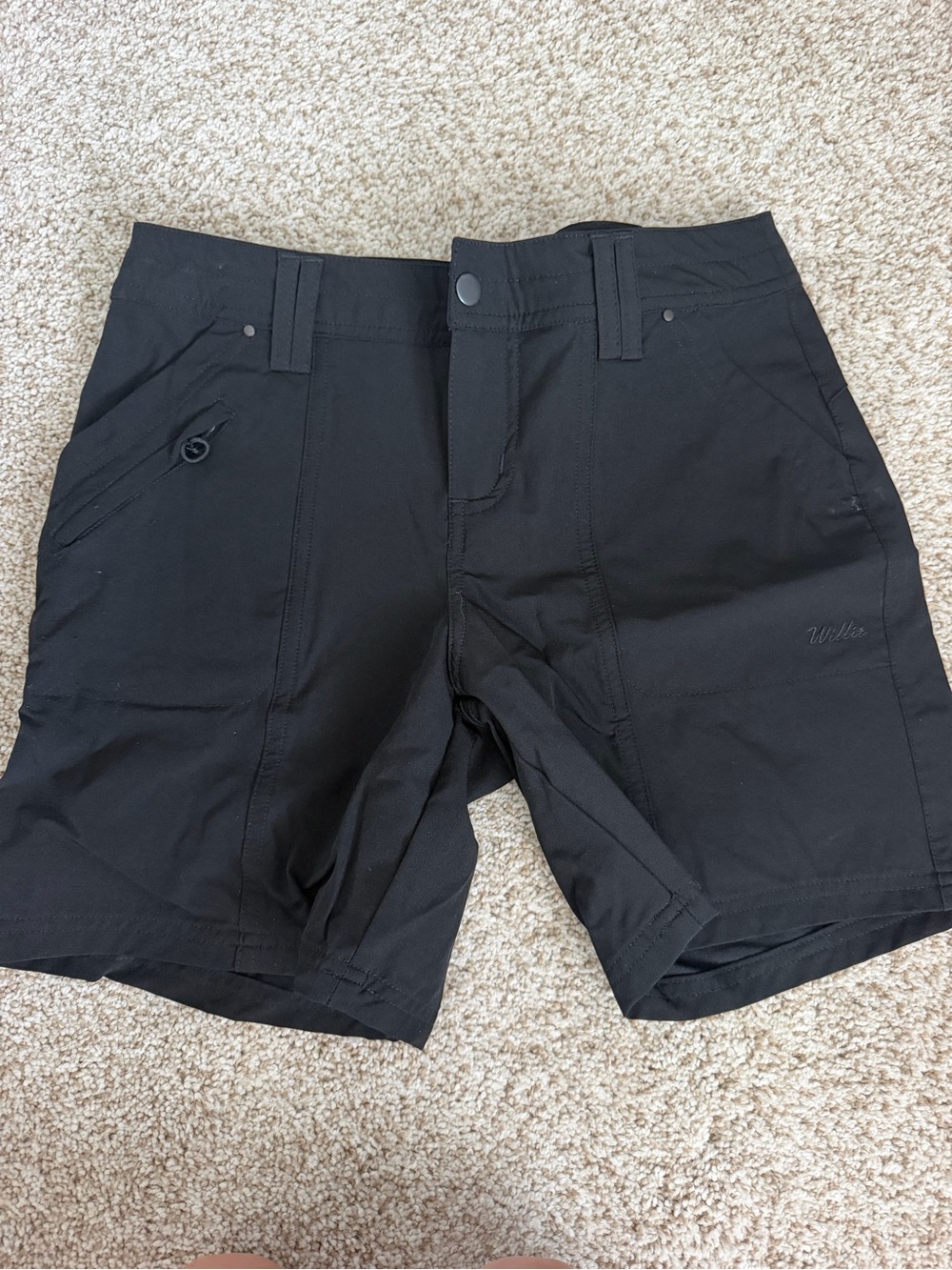Women's Black Athletic Shorts - Lightweight Stretch Performance